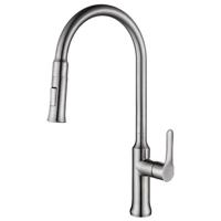 Keukenkraan Oxford Mengkraan Rond RVS Eengreeps Draaibaar Uitloop met Handdouche