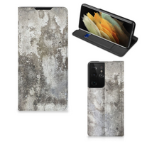 Samsung Galaxy S21 Ultra Standcase Beton Print - thumbnail