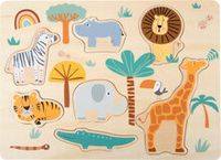 Safari dieren - Houten puzzel - thumbnail