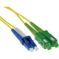 ACT 5 meter LSZH Singlemode 9/125 OS2 glasvezel patchkabel duplex met SC/APC en LC/UPC connectoren