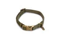 Designed by Lotte Velura - Hondenhalsband - Fluweel - Groen - 35- 50cmx20mm