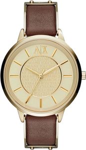 Horlogeband Armani Exchange AX5310 Leder Bruin 16mm