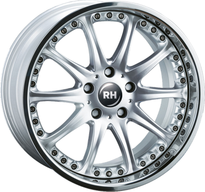 RH ALURAD RAK PHÖNIX Zilver met RVS rand