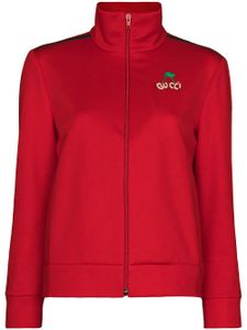 Gucci veste zippée à logo poitrine - Rouge