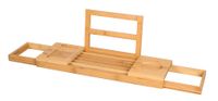 Best Design Tray verstelbare badbrug 50-90cm bamboe