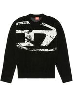 Diesel sweat à logo en jacquard - Noir