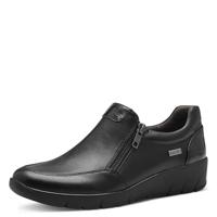 Jana Softline 8-24663-41 Comfortabele extra brede comfortabele schoen sportieve alledaagse schoenen vrije tijd slippers, Black Snake, 42 EU Breed