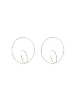 Charlotte Chesnais boucles d'oreilles structurées - Argent - thumbnail