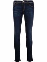 Emporio Armani jean skinny à taille basse - Bleu