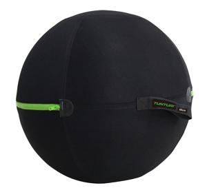 Tunturi Gymball Cover/hoes l 65 cm l Green Zipper