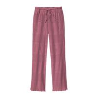 Feminine ajour-broek met koord, bessenrood 44/46
