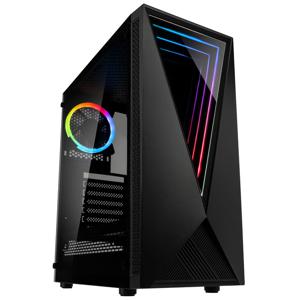 Kolink VOID RGB Midi-tower Gaming-behuizing Zwart 1 voorgeïnstalleerde LED-ventilator, Zijvenster, Stoffilter