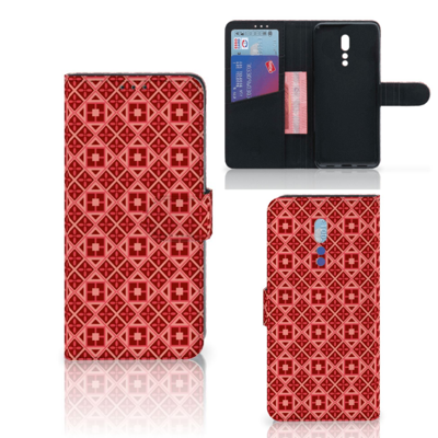 OPPO Reno Z Telefoon Hoesje Batik Rood OPPO Reno Z Telefoon Hoesje Batik Rood