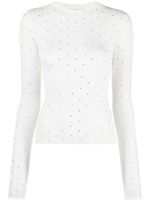 SANDRO crystal-embellished top - Blanc - thumbnail