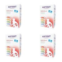 Kattovit Nier/Renal multipack | 4-pack | 4 x 12 x 85 g | volledig dieet voor katten met 4 verschillende soorten in vershoudzak | ter ondersteuning van de nierfunctie