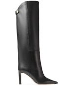 Jimmy Choo bottes Alizze en cuir 85 mm - Noir