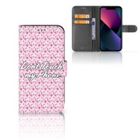 Apple iPhone 13 Portemonnee Hoesje Flowers Pink DTMP