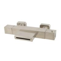 Sub Rombo waterval badmengkraan 15 cm, geborsteld staal