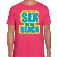 Sex on the beach foute party shirt roze heren