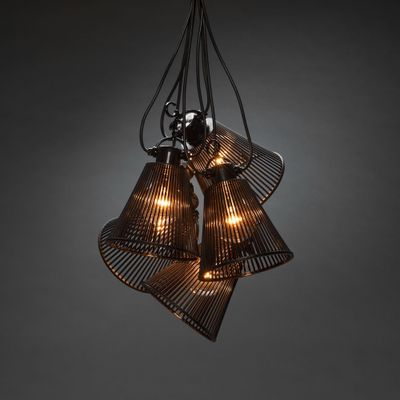 Konstsmide 2333-870 Lichtketting Buiten Energielabel: G (A - G) werkt op het lichtnet Aantal lampen 10 LED Barnsteen Verlichte lengte: 9.15 m Dimbaar,