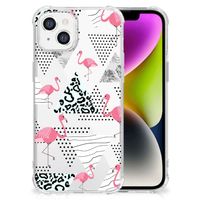 iPhone 14 Case Anti-shock Flamingo Triangle