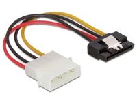 Delock 60120 Kabel Voeding SATA HDD > Molex 4-pins mannetje met metalen clip - recht