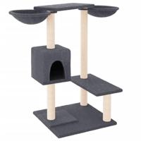 vidaXL Kattenmeubel met krabpalen 82 cm donkergrijs, kattenpaal, kattenboom, kattenkrabpaal, kattenhuis, kattenmeubel, kattenpalen, kattenbomen