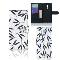 OPPO Reno Z Hoesje Leaves Blue
