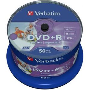 Verbatim DVD+R 16X 50st. Cakebox Printable