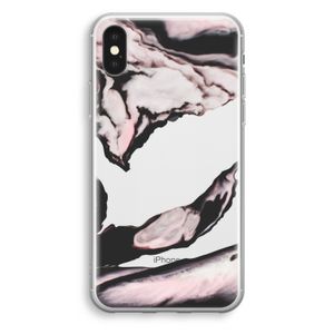 Roze stroom: iPhone XS Transparant Hoesje