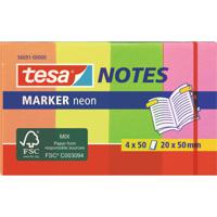 tesa Plaknotitie 56691-00000-01 20 mm x 50 mm Oranje, Geel, Groen, Pink 200 vellen - thumbnail