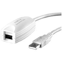 VALUE USB 2.0 verlengset, 1 poort, wit 5m - thumbnail