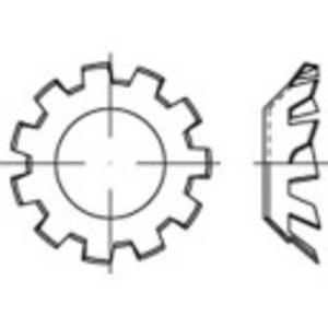 TOOLCRAFT 138400 Tandveerring Binnendiameter: 13 mm DIN 6797 Verenstaal Galvanisch verzinkt 100 stuk(s)