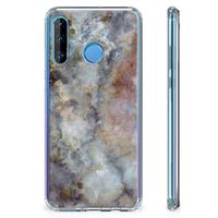 Huawei P30 Lite Anti-Shock Hoesje Marmer Grijs