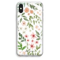 Botanical sweet flower heaven: iPhone XS Max Transparant Hoesje - thumbnail