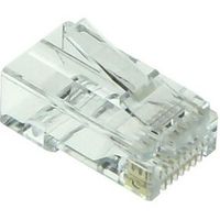 ACT RJ45 (8P/8C) CAT6 easyconnect unshielded modulaire doorsteek connector voor ronde kabel met mass - thumbnail