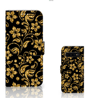 Samsung Galaxy S10 Plus Hoesje Gouden Bloemen - thumbnail