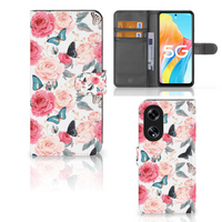 OPPO Reno8 T 5G Hoesje Butterfly Roses - thumbnail