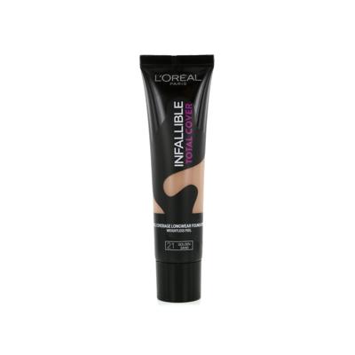 L'Oréal Infallible Total Cover Foundation - 21 Golden Sand L'Oréal Infallible Total Cover Foundation - 21 Golden Sand