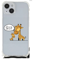 iPhone 14 Plus Stevig Bumper Hoesje Giraffe - thumbnail