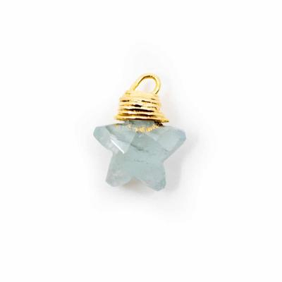 Geboortesteen Hanger Ster Maart Aquamarijn 925 Zilver (10 mm) Geboortesteen Hanger Ster Maart Aquamarijn 925 Zilver (10 mm)