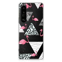 Sony Xperia 1 III TPU Hoesje Flamingo Triangle