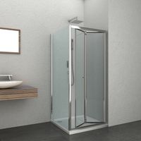 Badstuber Elite douchecabine 90x90 met vouwdeur anti-kalk