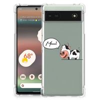 Google Pixel 6A Stevig Bumper Hoesje Cow