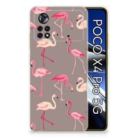 Xiaomi Poco X4 Pro 5G TPU Hoesje Flamingo - thumbnail