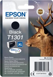 Epson inktcartridge T1301, 945 pagina&apos;s, OEM C13T13014012, zwart