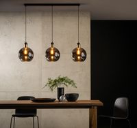 Lucide Julius hanglamp 105cm 3x E27 zwart - thumbnail