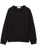 Stone Island Junior sweat à patch logo - Noir