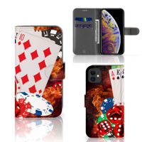 Apple iPhone 11 Wallet Case met Pasjes Casino