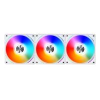 Lian-Li UF-AL120-3W UNI FAN AL120 RGB PWM Ventilator, 3 stuks inclusief Controller - 120 mm, wit